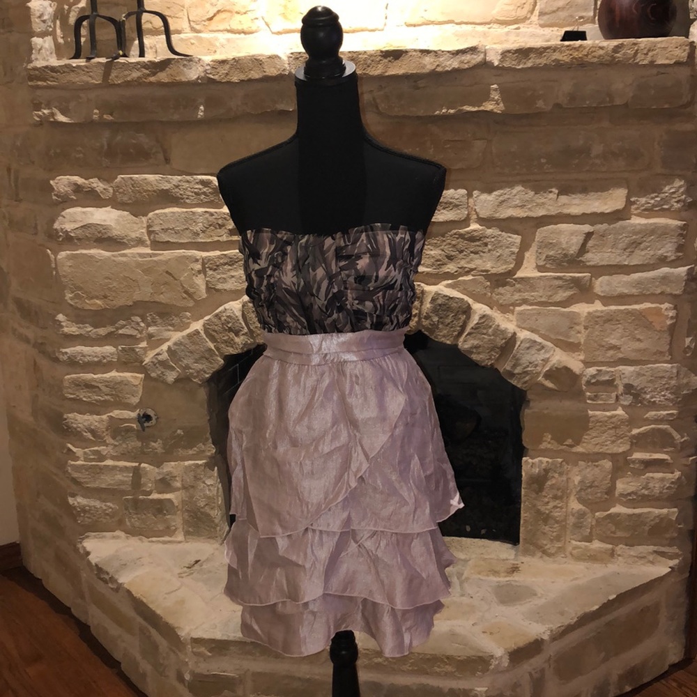 Strapless mini dress
